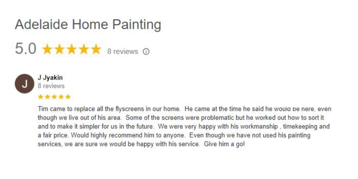 Adelaide Painter Reviews